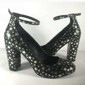 Size 9.5 Madden Girl gold star heels
